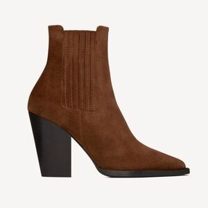 NWOT Saint Laurent Theo Chelsea Boots Brown Suede Size 8.5